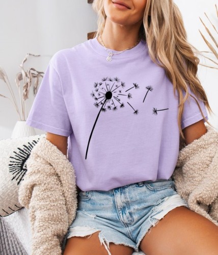 Fiołkowa ksozulka z nadrukiem dmuchawca.jpg