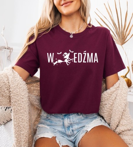 Damska koszulka z nadrukiem Wiedźma.jpg
