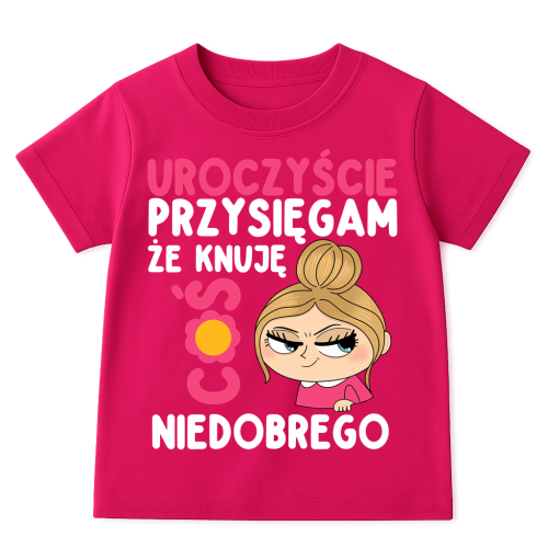 Fajna koszulka dla dziewczynki blondynki