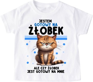 koszulka dla chłopca do żłobka kot 