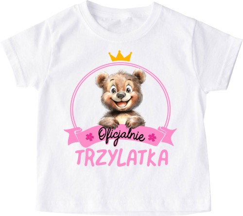 koszulka urodzinowa dla dziewczynki (3latka)