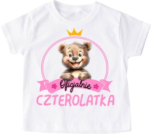 koszulka urodzinowa dla dziewczynki (4latka) 