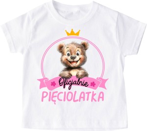 koszulka urodzinowa dla dziewczynki (5latka)  