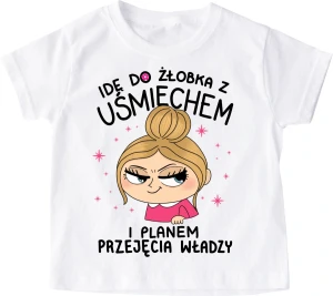 koszulka dla dziewczynki do żłobka  blond