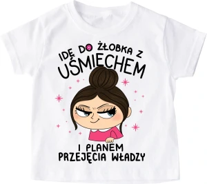 koszulka dla dziewczynki do żłobka  brunetka