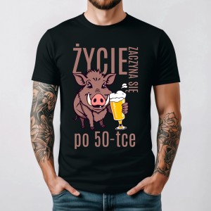 ŻYCIE ZACZYNA SIĘ PO 50  - koszulka na 50 urodziny.jpg