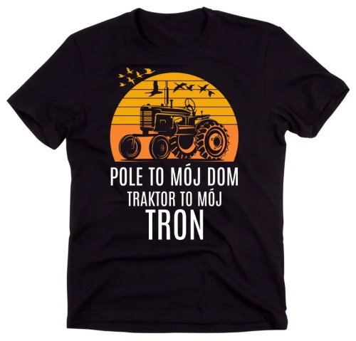 KOSZULKA  DLA PSZCZELARZA ,POLE TO MÓJ DOM TRAKTOR TO MÓJ.webp