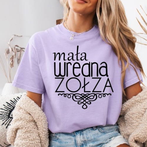 Fiołkowa koszulka damska na prezent - MAŁA WREDNA ZOŁZA.jpg