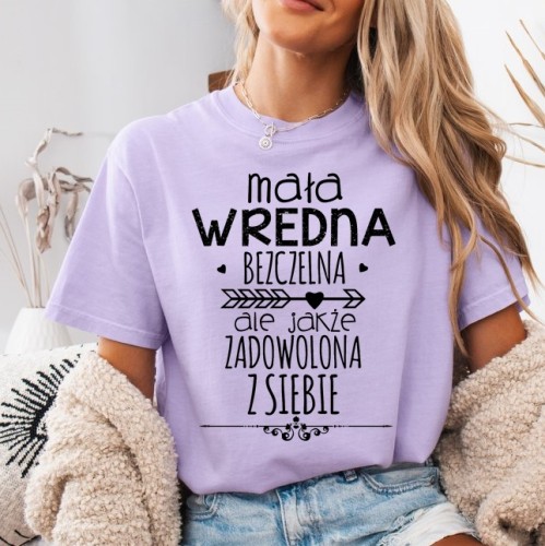 Damska koszulka NA PREZENT - MAŁA WREDNA BEZCZELNA.jpg