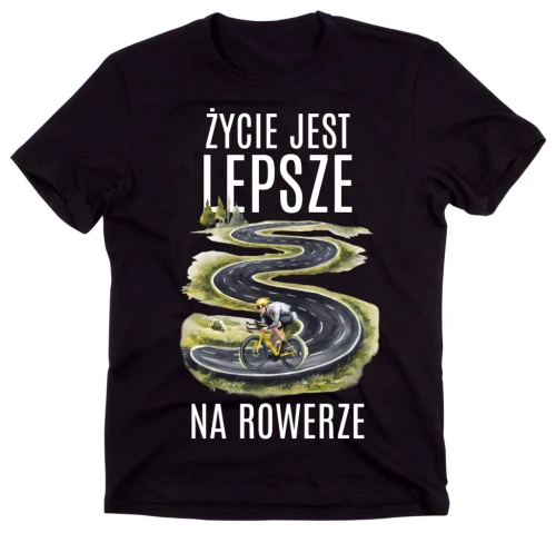 KOSZULKA DLA ROLNIKA ŻYCIE JEST LEPSZE NA ROWERZE.webp