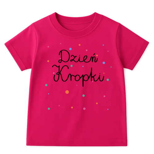 Różowa koszulka na DZIEŃ KROPKI