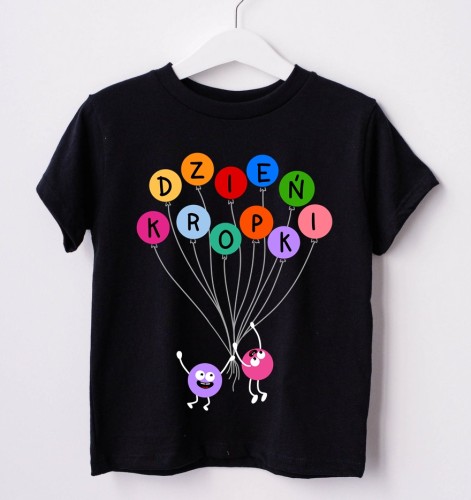 Koszulka dla dziecka na dzień kropki - w śmieszne kropki BALONIKI.jpg