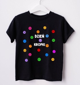 Koszulka dla dziecka na dzień kropki - w śmieszne kropki  - WZÓR KROPKI26