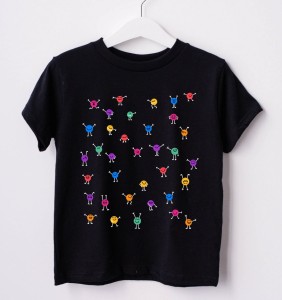 Koszulka dla dziecka na dzień kropki - w śmieszne kropki  - WZÓR KROPKI25