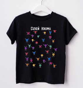 Koszulka dla dziecka na dzień kropki - w śmieszne kropki  - WZÓR KROPKI24