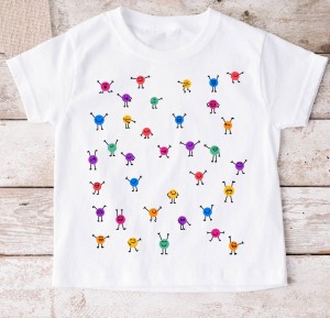 Koszulka dla dziecka w kropki na DZIEŃ KROPKI DO przedszkola - WZÓR KROPKI22