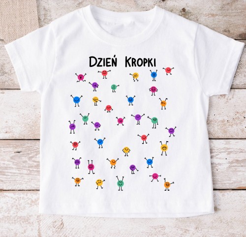 Koszulka dla dziecka w kropki na DZIEŃ KROPKI DO przedszkola.jpg