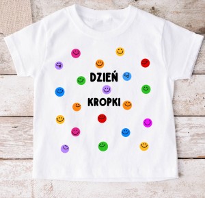 Koszulka dla dziecka w kropki na DZIEŃ KROPKI DO przedszkola - WZÓR KROPKI27