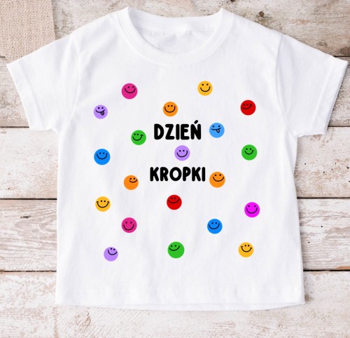 Koszulka dla dziecka w kropki na DZIEŃ KROPKI DO przedszkola.jpg