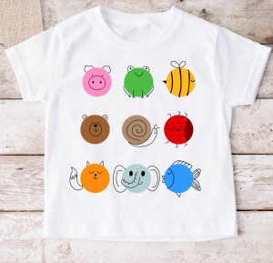 Koszulka dla dziecka w kropki na DZIEŃ KROPKI DO przedszkola - WZÓR KROPKI28