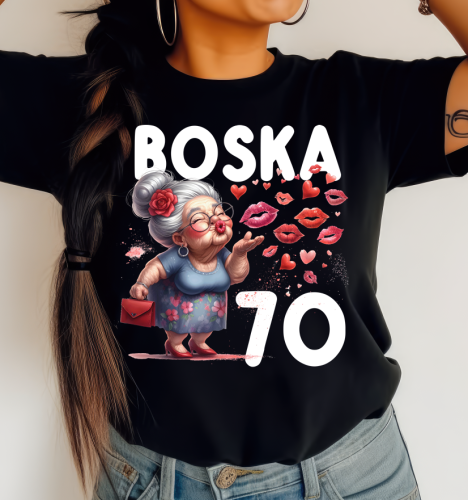 Damska koszulka na 70 urodziny BOSKA 70.png