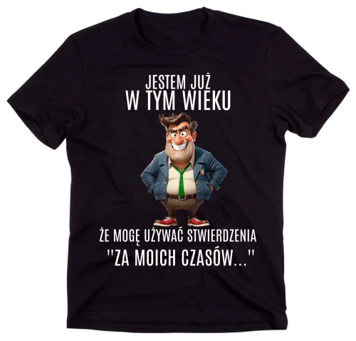 czarna koszulka JESTEM JUŻ W TYM WIEKU ŻE MOGĘ UŻYWAC.webp