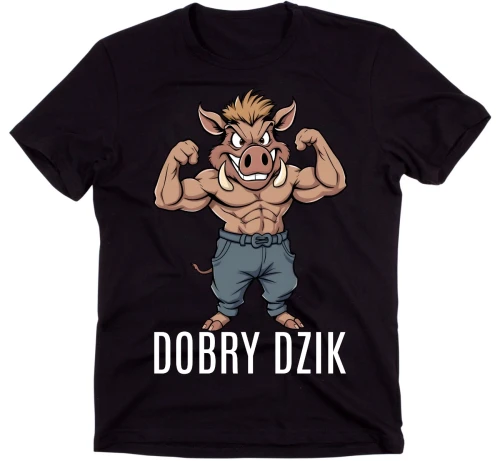 KOSZULKA MĘSKA DOBRY DZIK.webp