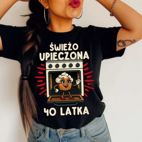 CZARNA DAMSKA ŚWIEŻO UPIECZONA 40 LATKA.webp