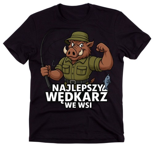 Koszulka dla wędkarza - NAJLEPSZY WĘDKARZ WE WSI.jpg