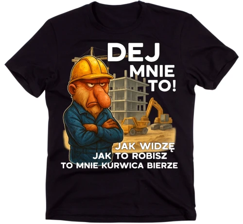 KOSZULKA CZARNA DLA FACHOWCA DEJ MNIE TO.webp
