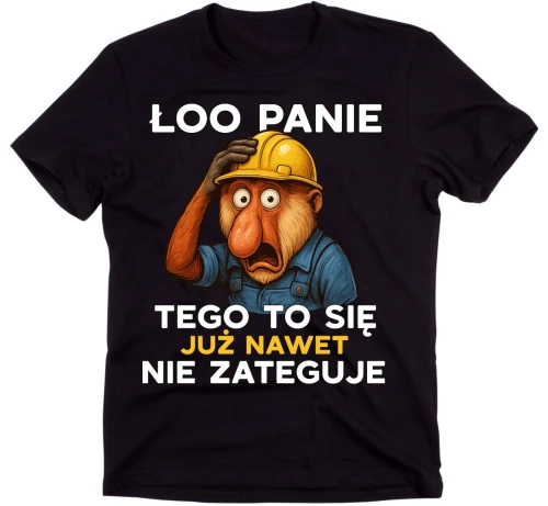 KOSZULKA CZARNA DLA FACHOWCA ŁOP PANIE TEGO TO.webp