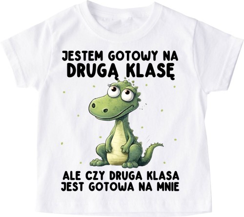 Koszulka dla dziecka na rozpoczęcie 2 klasy - JESTEM GOTOWY NA 2 KLASĘ.jpg