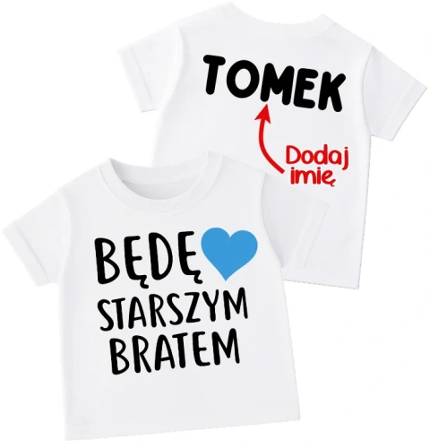 Koszulka BĘDE STARSZYMN BRATEM Z IMIENIEM.webp
