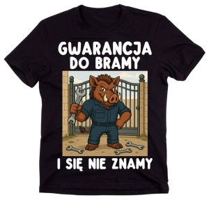 Koszulka dla Mechanika  - GWARANCJA DO BRAMY I SIĘ NIE ZNAMY  (1)