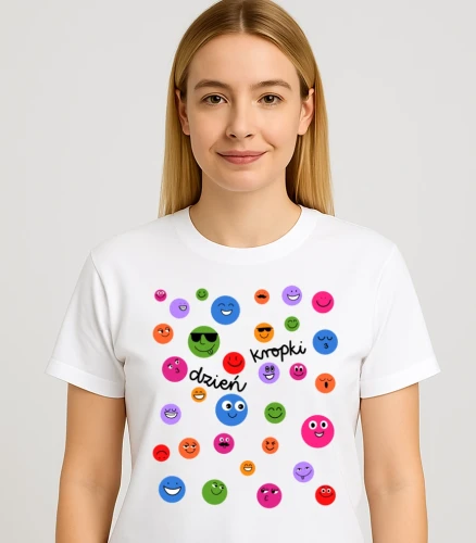 Damska koszulka na Dzień kropki .webp