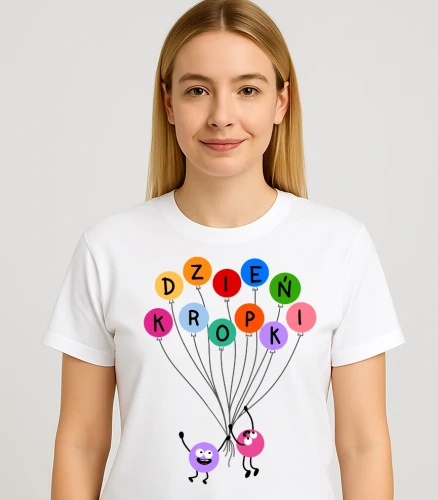 Damska koszulka na Dzień kropki .webp