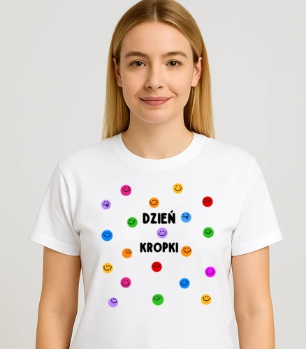 Damska koszulka na Dzień kropki .webp