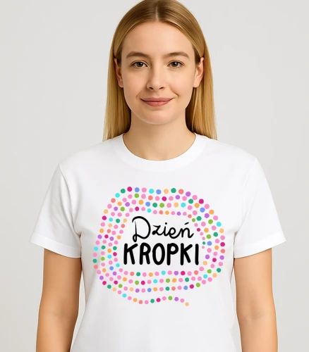 Damska koszulka na Dzień kropki .webp