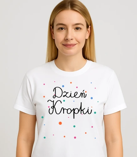 Damska koszulka na Dzień kropki .webp