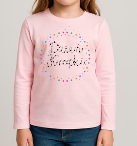 Koszulka na Dzień Kropki z długim rękawkiem dla dziewczynki
