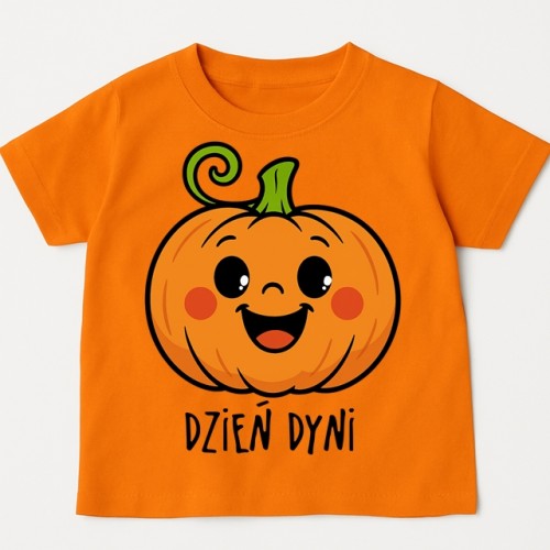 Pomarańczowa koszulka NA DZIEŃ DYNI z dynią.jpg