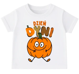 KOSZULKA DLA DZIECKA Z DYNIĄ NA DZIEŃ DYNI - DYNIA SIEDZĄCA