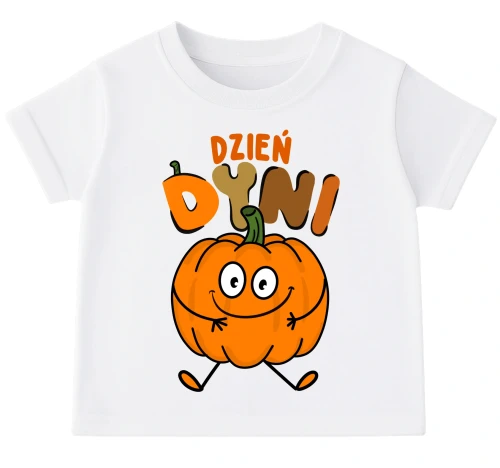 koszulka dziecięca na dzień dyni dynia siedząca.webp