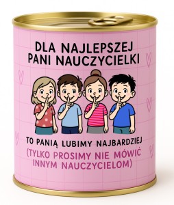 Pakowanie koszulki w puszkę - wzór NA DZIEŃ NAUCZYCIELA 