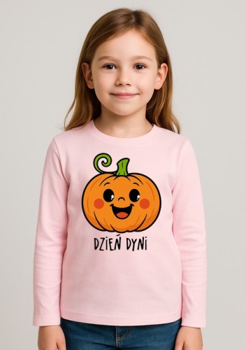 Dziecięca koszulka z dynią z długim rękawkiem na Dzień dyni.jpg