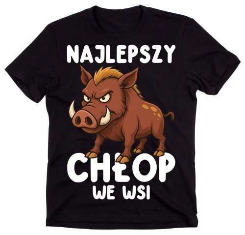 Koszulka męska na prezent - NAJLEPSZY CHŁOP WE WSI