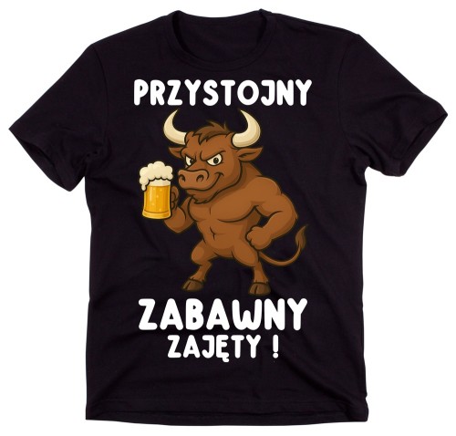 Koszulka dla chłopaka na prezent - Koszulka dla chłopaka na prezent - PRZYSTOJNY ZABAWNY ZAJĘTY