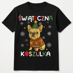 Świąteczna koszulka na prezent pod choinkę - ŚWIĄTECZNA KOSZULKA