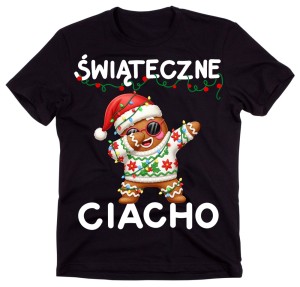 Męska koszulka świąteczna na prezent - ŚWIATECZNE CIACHO
