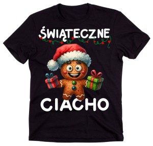 Męska koszulka świąteczna na prezent - ŚWIĄTECZNE CIACHO